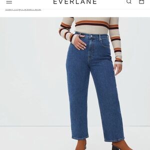Everlane Jeans 33 Vintage Indigo Way High New Size 16/33